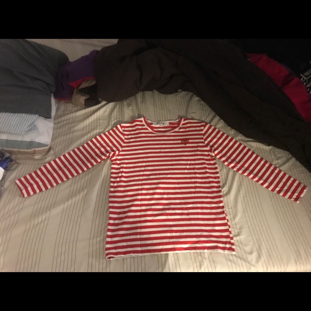 COMME DES GARCON PLAY LONG SLEEVE SHIRT